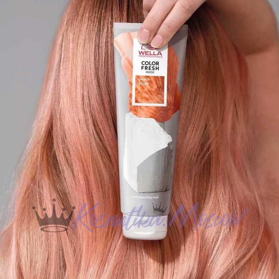 Wella Professionals Color Fresh Mask Peach Blush Hair Treatment with Avocado Oil 150 мл