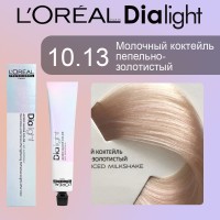 Краска для волос LOREAL DIA Light 10.13 (Молочный коктейль пепельно-золотистый)