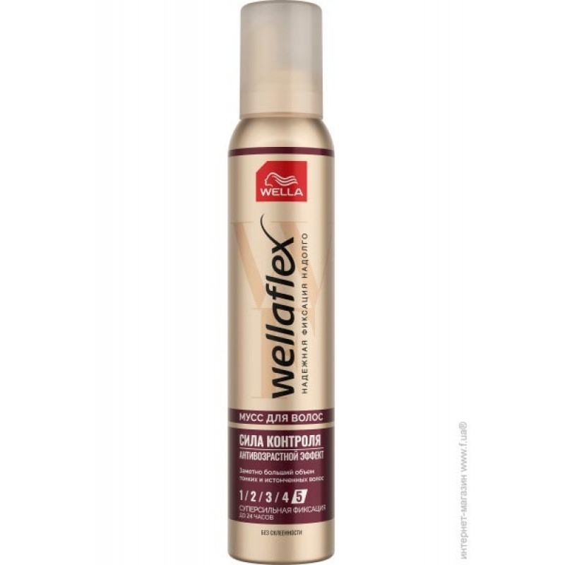 Wella WellaFlex Anti-Aging Мусс для волос с антивозрастным эффектом ультрасильной фиксации 200 мл