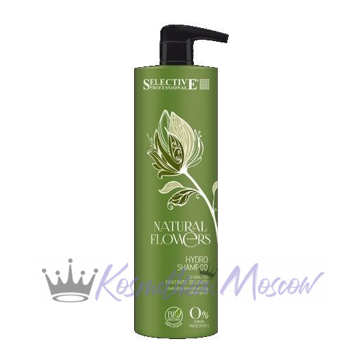 Аква-шампунь для частого применения - Selective Professional Natural Flowers Hydro Shampoo 1000 мл