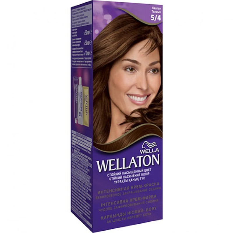 Wella Wellaton Стойкая крем-краска 5/4 Каштан 110 мл