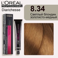Краска для волос Loreal Dia Richesse 8.34 (Светлый блондин золотисто-медный)