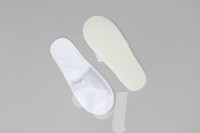 Тапочки махровые, бюджет, закрытый мыс, белые, 1 пара Трейд+Комфорт, Чистовье