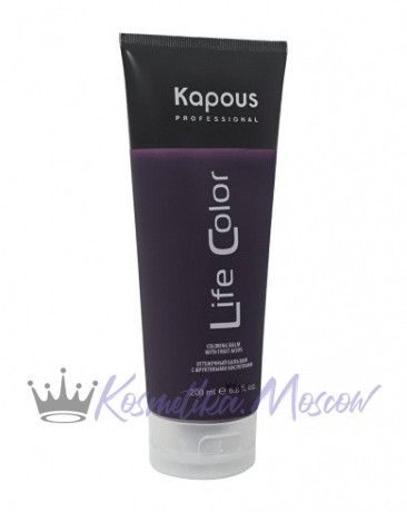 Оттеночный бальзам для волос "Life Color", фиолетовый - Kapous Professional Life Color Balm Violet 200 мл