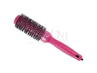 Olivia Garden Ceramic Ion Thermal Round Hair Brush Pink 35mm - Anti - Static Tourmaline - Ion Nylon Bristles