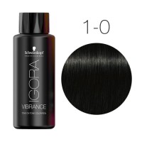 Черный натуральный - Schwarzkopf Igora Vibrance 1-0 60 мл