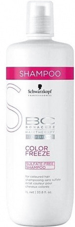 Безсульфатный шампунь для окрашенных волос "Защита цвета" - Schwarzkopf Professional BC Color Freeze Sulfate Free Shampoo 1000 мл