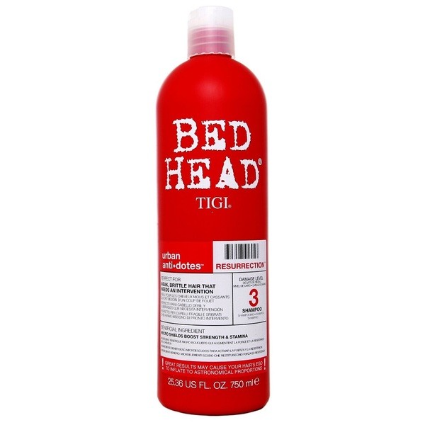TIGI BED HEAD Urban Anti+dotes Resurrection Шампунь восстанавливающий для сильно поврежденных волос степень повреждения 3 750мл