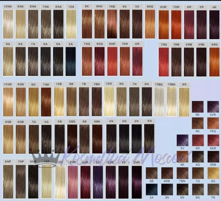 Стойкая профессиональная краска для волос - Goldwell Topchic Hair Color Coloration 7BN (Блондин коричневый натуральный) 60мл