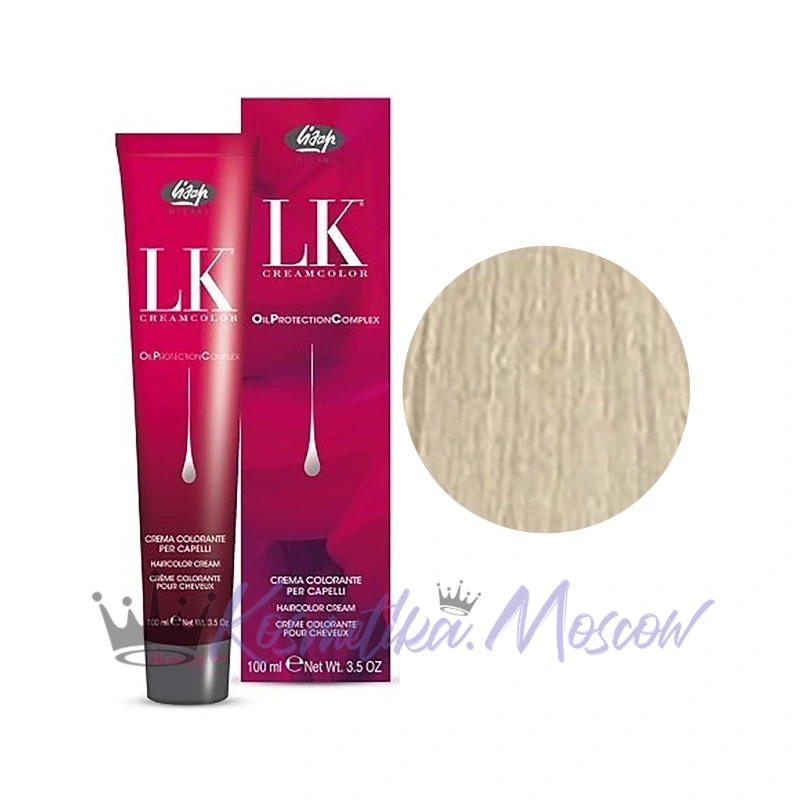 Lisap Milano Краска для волос Lisap LK OIL PROTECTION Complex, 11/02 блондин натуральный пепельный экстрасветлый, 100 мл