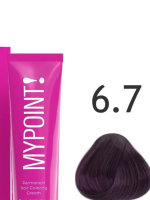 6.7 темный блондин фиолетовый крем-краска для волос MYPOINT 60 мл
