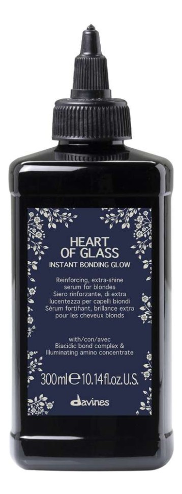 HEART OF GLASS Instant Bonding Glow Мгновенная сыворотка-бондинг для сияния волос блонд 300 мл
