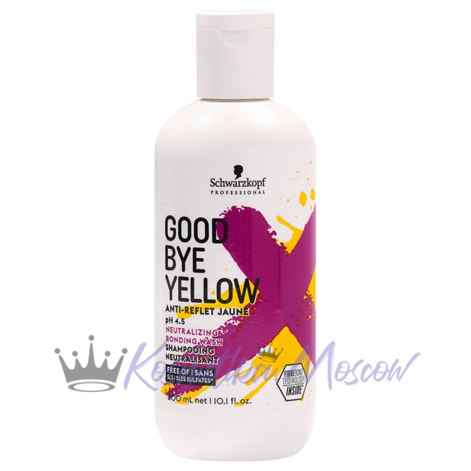 Schwarzkopf Professional Нейтрализующий шампунь Goodbye Yellow, 300 мл
