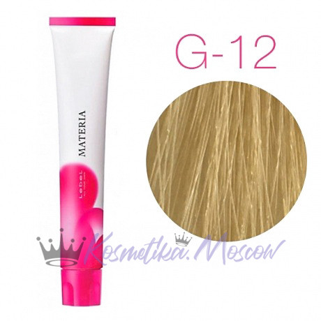 Lebel Materia 3D G-12 (супер блонд жёлтый) - Перманентная низкоаммичная краска для волос 80 мл