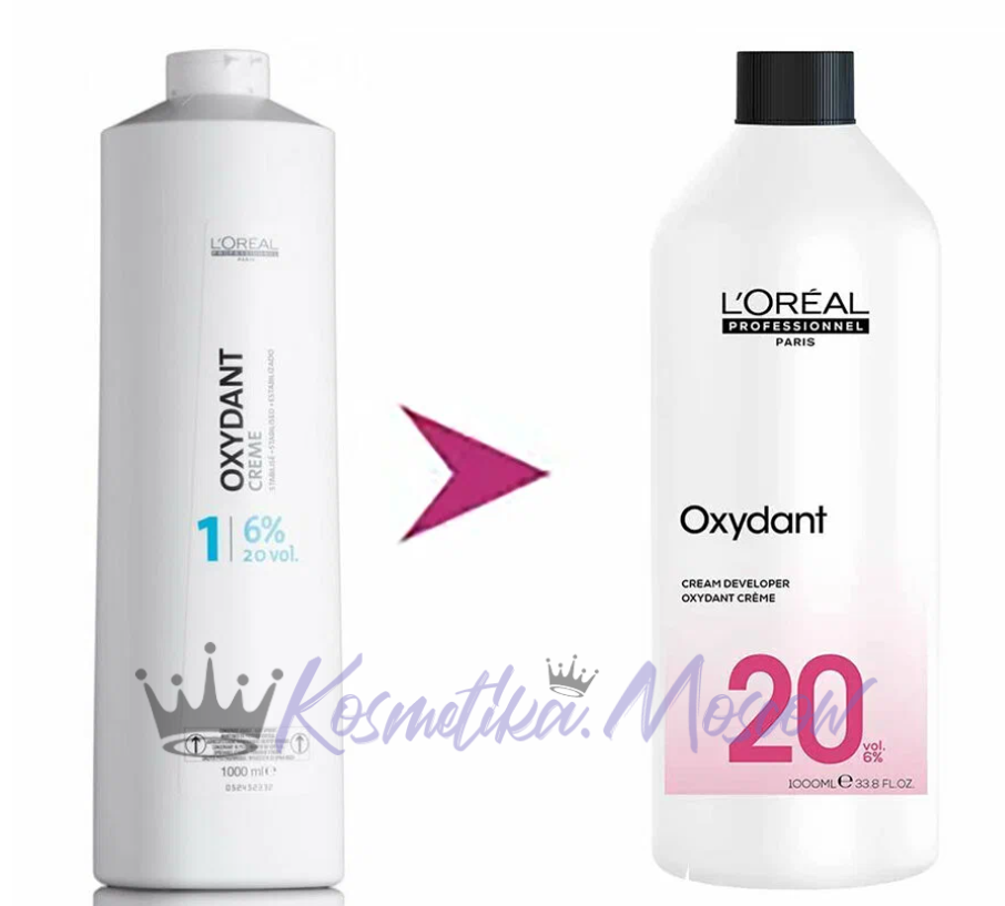 Loreal Оксидант проявитель для краски Мажирель. Oxydant Creme 6% 1000 мл
