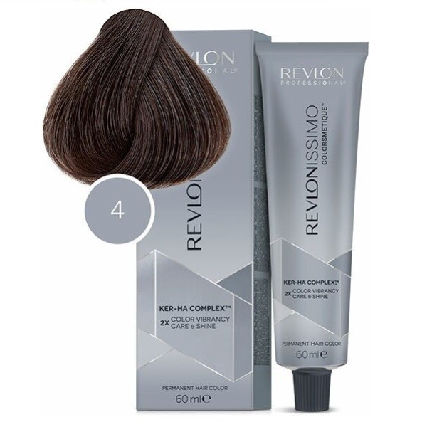 Краска для волос Revlonissimo Colorsmetique High Coverage 4 (Шатен красный) 60 мл