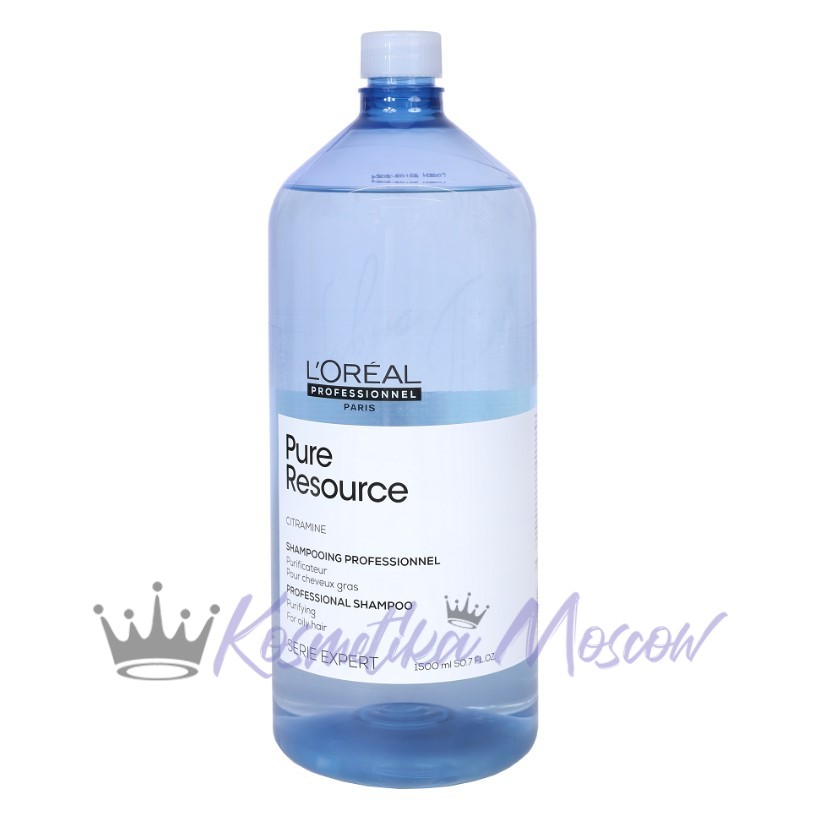 Шампунь для нормальных и склонных к жирности волос - Loreal Pure Resource Shampoo 1500 мл