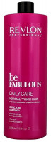 Очищающий шампунь для нормальных и густых волос - Revlon Be Fabulous Daily Care Normal Hair Thick Shampoo 1000 мл