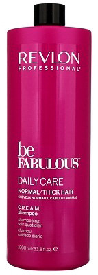 Очищающий шампунь для нормальных и густых волос - Revlon Be Fabulous Daily Care Normal Hair Thick Shampoo 1000 мл