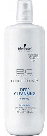 Шампунь для глубокого очищения кожи головы с ментолом - Schwarzkopf Professional BC Hair & Scalp Deep Cleansing shampoo 1000 мл