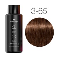 Темно-коричневый шоколадный золотистый - Schwarzkopf Igora Vibrance 3-65 60 мл