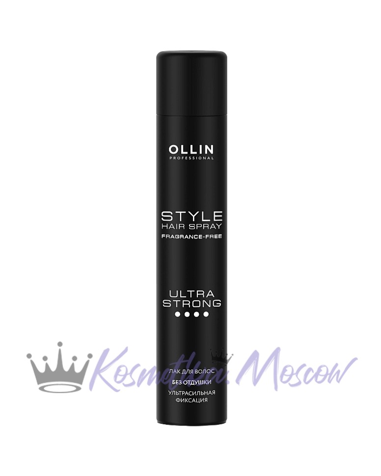 OLLIN STYLE Лак для волос ультрасильной фиксации без отдушки 400 мл