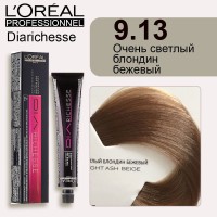 Краска для волос Loreal Dia Richesse 9.13 (Очень светлый блондин бежевый)