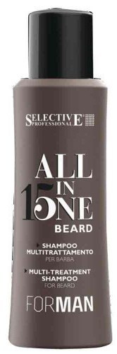 Многофункциональный шампунь для ухода за бородой - Selective Professional All In One Beard Shampoo 100 мл