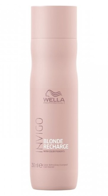 WELLA INVIGO Blonde Recharge Шампунь-нейтрализатор желтизны для холодных светлых оттенков 250мл.