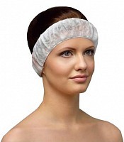 Фиксатор для волос с двумя резинками спанлейс 10 шт/упк (поштучно), Чистовье