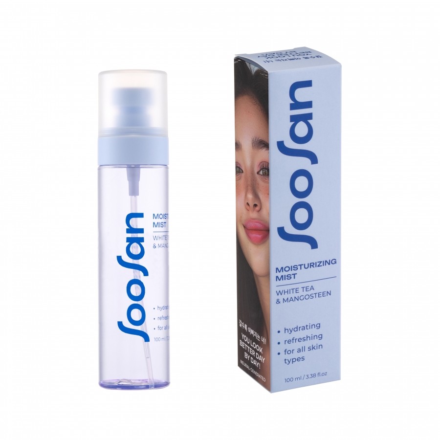 SOOSAN Увлажняющий мист для лица с экстрактами белого чая и мангустина Moisturizing Toner 100 мл