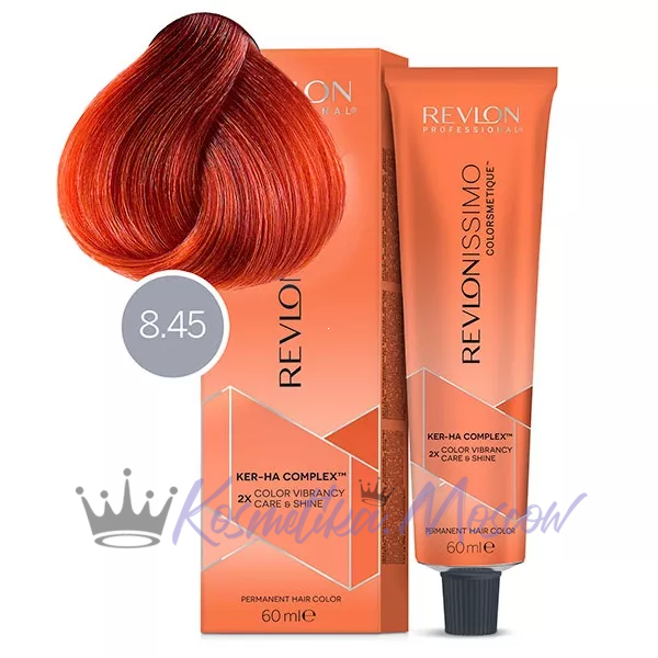 Revlon Professional Крем-краска Revlonissimo Colorsmetique, 8.45 светлый блондин медно-махагоновый, 60 мл
