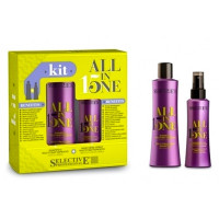 Набор Selective ALL IN ONE &quot;с любовью&quot; (шампунь + маска - спрей для всех типов волос) 250 мл + 150 мл