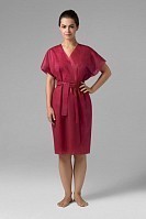 Халат Кимоно БОРДОВЫЙ спандбонд 10 шт/упк, Чистовье