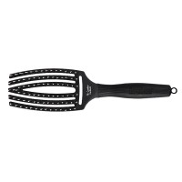 Olivia Garden Fingerbrush Combo Medium Hairbrush Yellow Sunflower