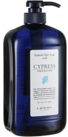 Шампунь для чувствительной кожи головы - Lebel Natural Hair Soap With Cypress 1000 мл