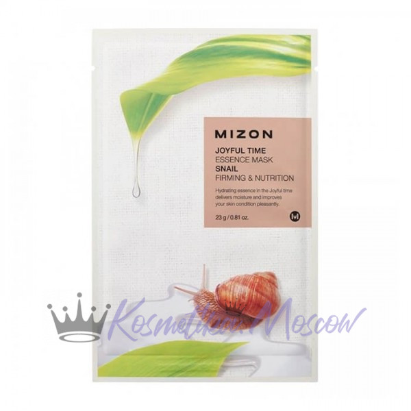 Mizon Joyful Time Essence Mask Snail тканевая маска с муцином улитки