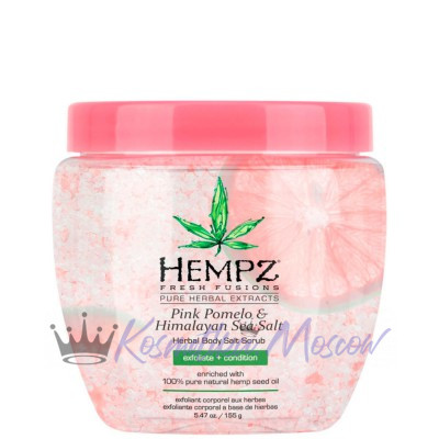 Скраб для тела Hempz Pink Pomelo & Himalayan Sea Salt Herbal Body Salt Scrub 157 мл.