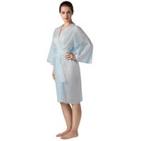 Халат Кимоно Голубой спандбонд 10 шт/упк Чистовье