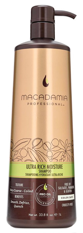 Макадамия шампунь увлажнение для сухих волос - Macadamia Ultra Rich Moisture Shampoo 1000 мл