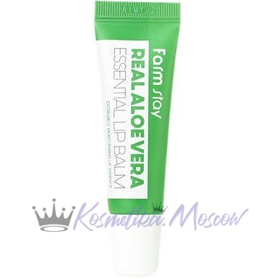 FarmStay Суперувлажняющий бальзам для губ с алоэ Real Aloe Vera Essential Lip Balm 10 мл