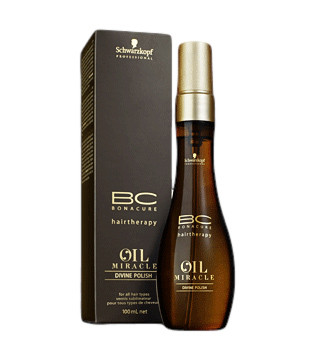 Спрей блеск для волос с маслом Арганы - Schwarzkopf Professional BC Oil Miracle Divine Polish 100 мл