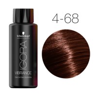Средне-коричневый шоколадно-красный - Schwarzkopf Igora Vibrance 4-68 60 мл