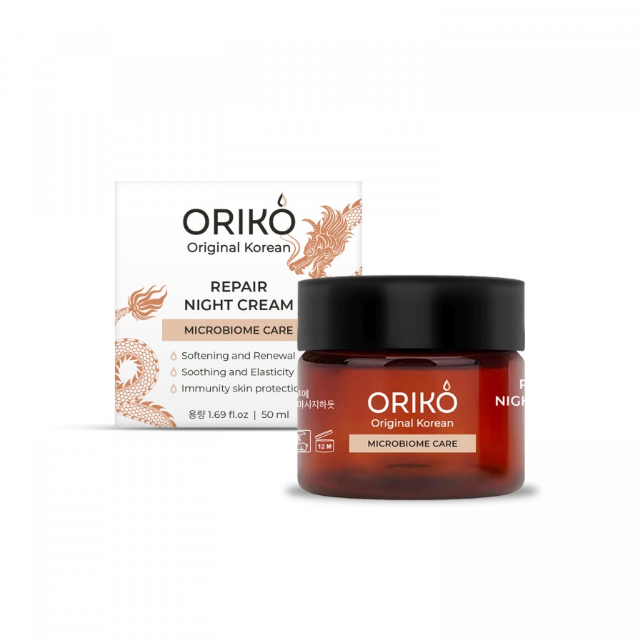 ORIKO Ночной крем для лица, восстанавливающий микробиом кожи Repair night cream Microbiome care 50мл
