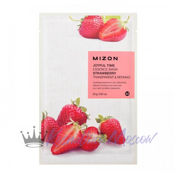 Mizon Joyful Time Essence Mask Strawberry тканевая маска с экстрактом клубники