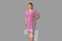 Халат Кимоно РОЗОВЫЙ спандбонд 10 шт/упк, Чистовье