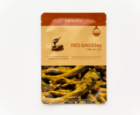FarmStay Омолаживающая тканевая маска с женьшенем Visible Difference Mask Sheet Red Ginseng 23 мл