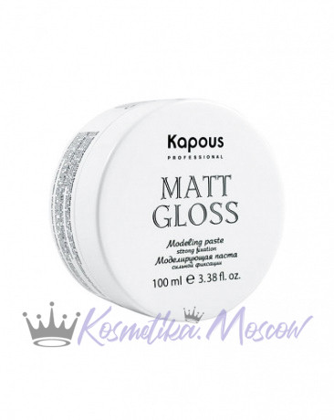 Моделирующая паста для волос сильной фиксации - Kapous Professional Matt Gloss 100 мл