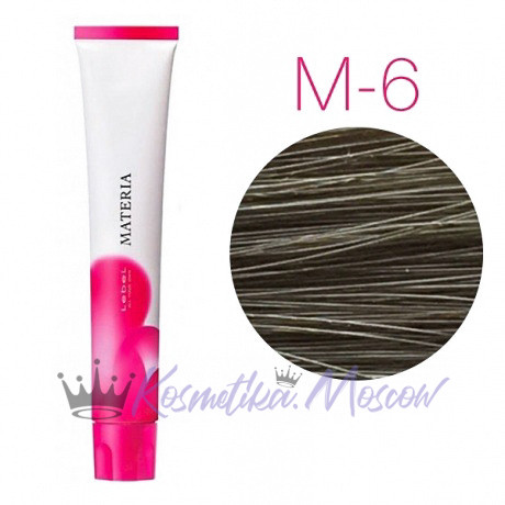Lebel Materia 3D M-6 (тёмный блондин матовый) - Перманентная низкоаммичная краска для волос 80 мл