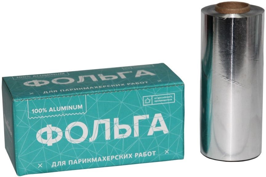 Фольга 16 мкр 12 см х 50 м серебро